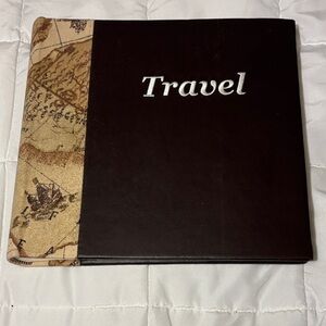 Brown and Tan Travel Map Photo Album